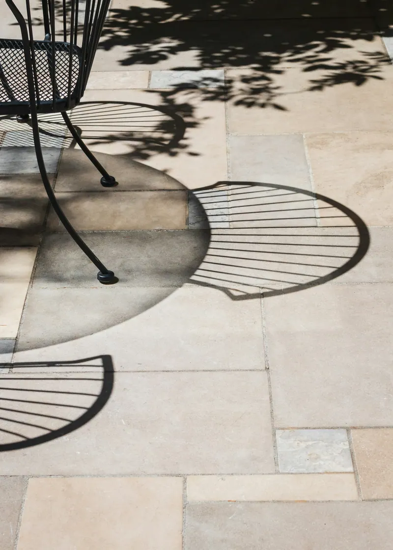 Contemporary Stone Patio, detail 2.